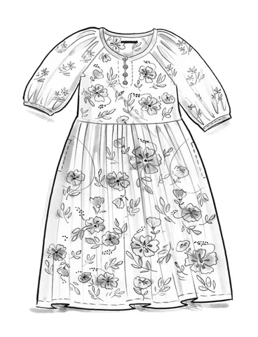 Kleid „Malli“ aus Bio-Baumwollgewebe - minze