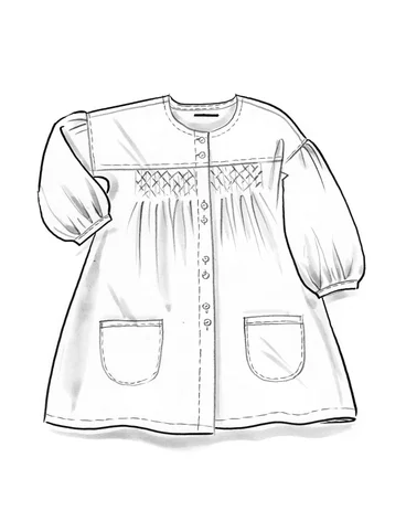 Artist’s blouse in organic cotton/modal - black