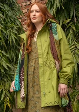 “Judit” woven organic cotton parka - birchleaf