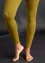 Solid-colour leggings made from recycled polyamide (olive oil XL)