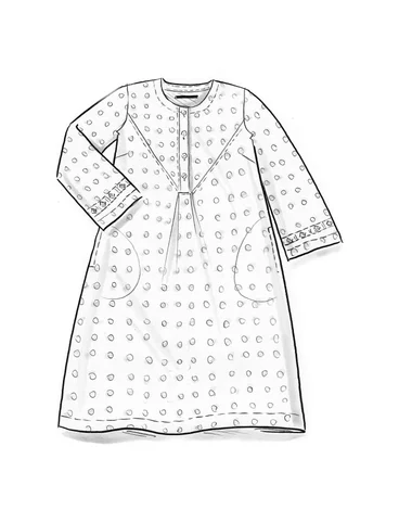 “Asta” woven linen dress - hopper/patterned