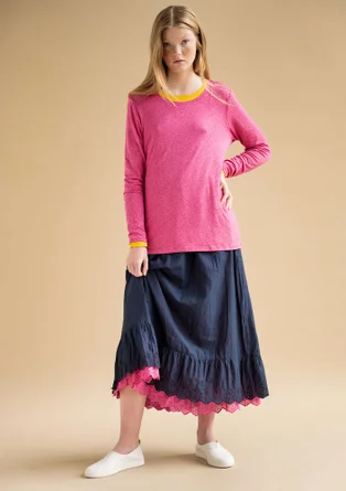 Woven organic cotton underskirt - dark indigo