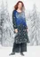 “Rimfrost” knit waistcoat in felted wool (indigo blue L)