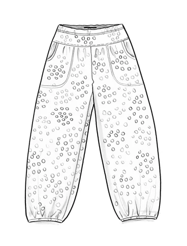 “Stella” jersey pants in organic cotton/spandex - svart0SL0mnstrad