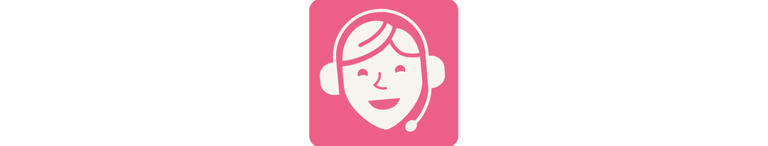 A graphic icon of someone with a headset.