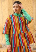 “Akira” blouse in organic cotton - natural