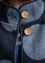 “Stone” coat in a woven wool blend  (ink blue XXL)