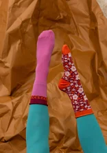 Chaussettes "Ebba" en coton biologique - épilobe en épi