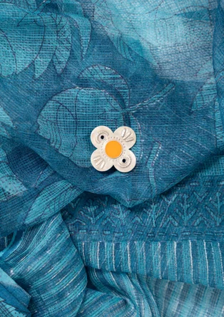 Zilveren broche "Flower" - zilver