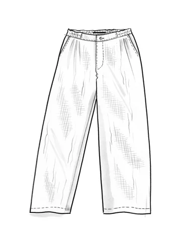 Pantalon en coton biologique tissé - allium
