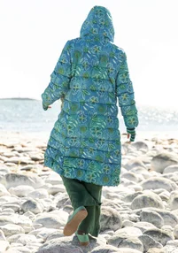 “Bhumika” recycled polyester/down coat - indigofera