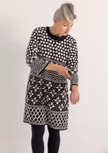 Robe ”Inez” en maille de coton biologique/recyclé - noir