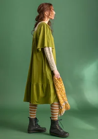 Cotton/modal jersey dress - moss green