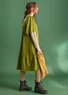 Cotton/modal jersey dress (moss green S)