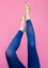 Solid-colour leggings made from recycled polyamide (porcelain blue S/M)