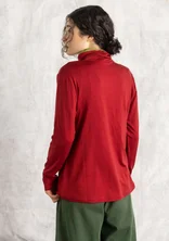 Lyocell/spandex jersey turtleneck - lingonberry