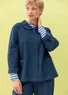 “Daisy” woven organic cotton jacket (indigo XXL)