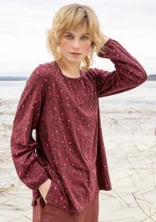 Shirt „Aurora“ aus Bio-Baumwolle/Modal/Elasthan - dunkelaubergine