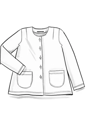 Veloursjacke aus Bio-Baumwolle/Recycling-Polyester - meeresgrün