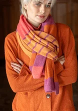 Knit scarf in an alpaca blend - burnt orange