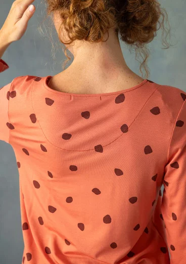 “Terrazzo” top in lyocell/spandex - apricot