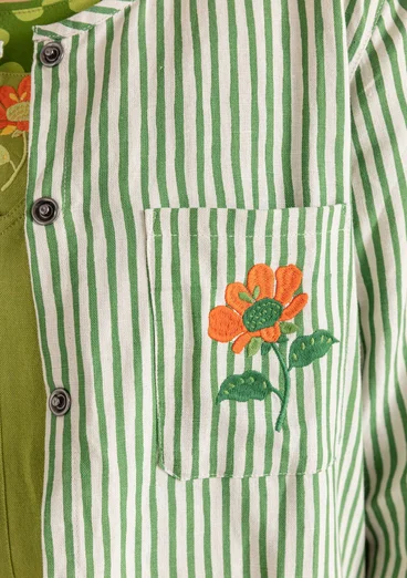 Chemise "Farmer" en coton biologique/lin - cactus