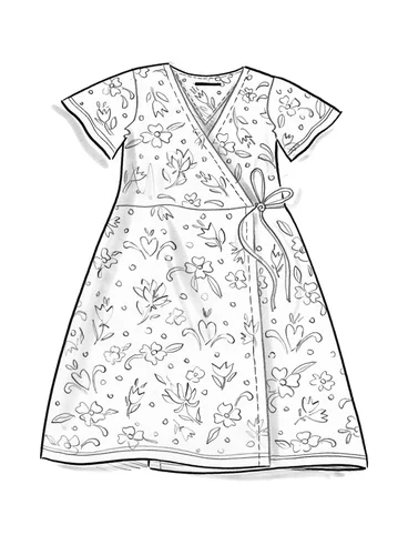 “Carmen” jersey dress in organic cotton/modal - cyklamen