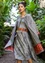 Manteau matelassé "Kimono" en coton biologique/lin (gris fer S)