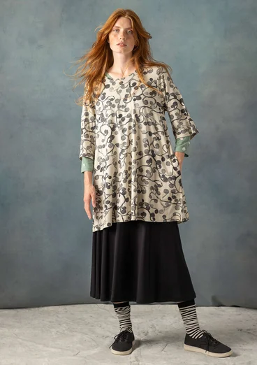 “Iron” jersey tunic in organic cotton/modal - natural