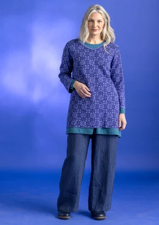 ��“Freja” knitted organic/recycled cotton tunic - violet