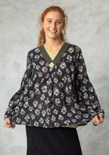 “Andes” blouse in organic cotton - black