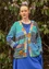 “Bhutan” organic/recycled cotton cardigan (turquoise M)