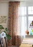 “Wild rose” linen/cotton curtain (henna One Size)