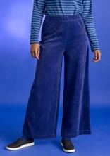 Pantalon en velours de coton biologique/polyester recyclé - violet
