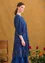 Kleid „Pimpinella“ aus Öko-Baumwolle (mitternachtsblau-gemustert XS)