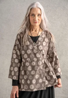 �“Clay” organic cotton wrap blouse - kashish