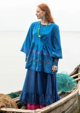 “Girlang” tunic in organic cotton - bright blue