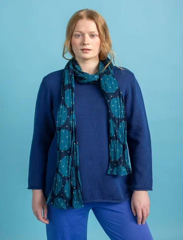 “Jasmine” Bästis sweater in recycled cotton - indigo blue
