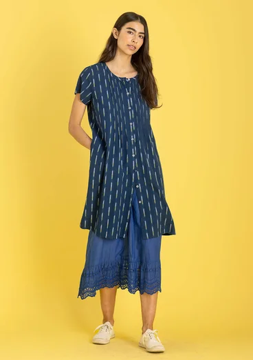 Webkleid „Ikat“ aus Baumwolle - indigo