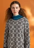 “Freja” knit tunic in organic/recycled cotton (feather S)