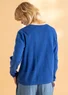 Cardigan in organic/recycled cotton (porcelain blue XS)