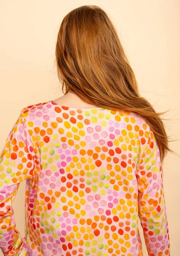 “Clara” jersey tunic in organic cotton/modal - multicoloured