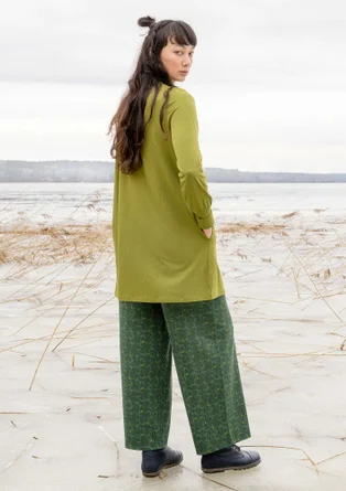 Organic cotton/modal/elastane jersey tunic - moss green