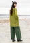 Organic cotton/modal/elastane jersey tunic (moss green XS)