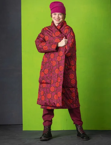 Manteau « Lace » en polyester recyclé - rouge agate