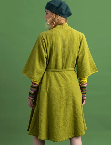 Kleid „Silva“ aus Bio-Baumwollgewebe - avocado