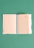 “Brush” fabric-covered paper notebook (white One Size)