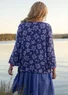 “Flora-Li” cardigan in organic/recycled cotton (violet S)