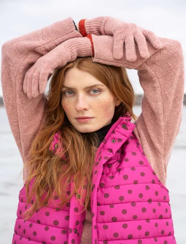 Lambswool gloves - ash pink/melange