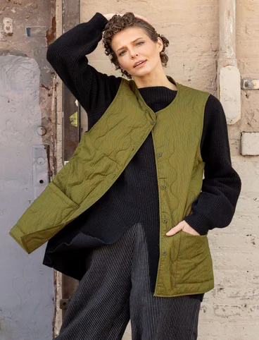 “Madison” parka in organic cotton with a removable vest - pine
